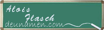 Alois Flasch Visitenkarte